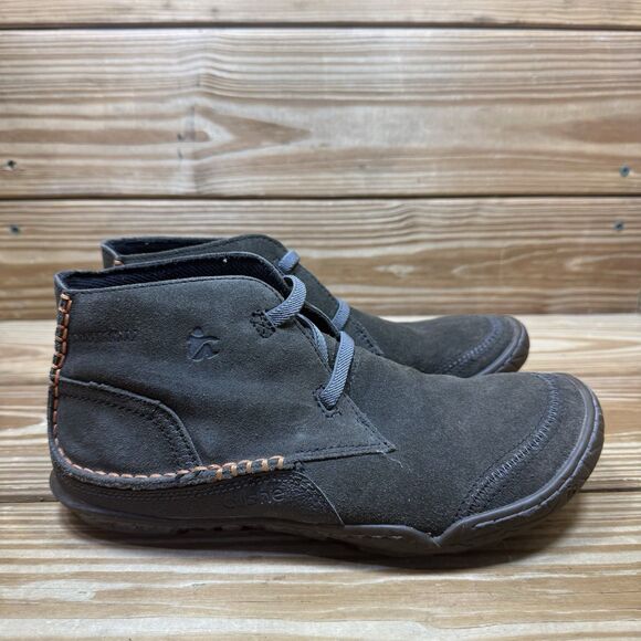 Cushe Men’s 7 Evo Desert Shoes Dark Gray Leather Pull On Ankle Boots - Picture 1 of 10